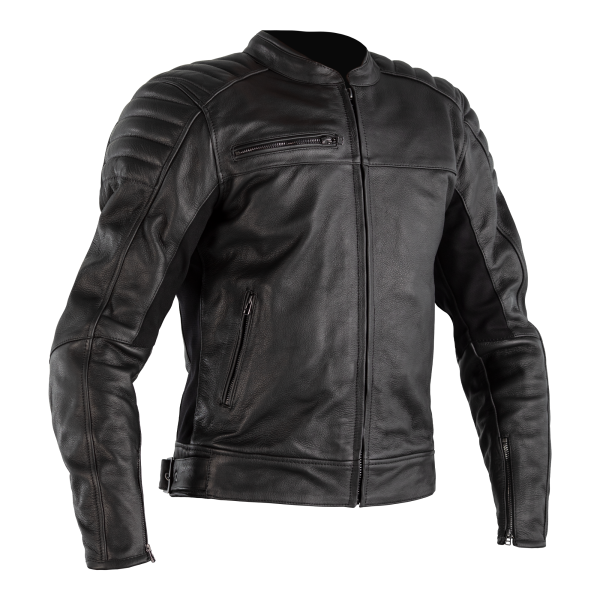 RST RST Fusion Airbag CE Mens Leather Jacket Black